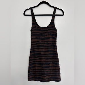 Free People Black & Brown Mini dress,  Size XS